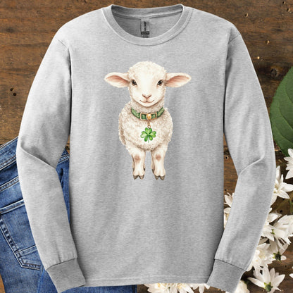 St. Patrick's Day Baby Lamb Long Sleeve Tee