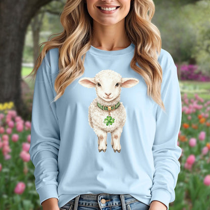 St. Patrick's Day Baby Lamb Long Sleeve Tee