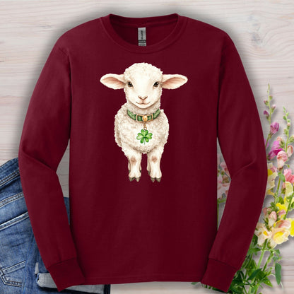 St. Patrick's Day Baby Lamb Long Sleeve Tee