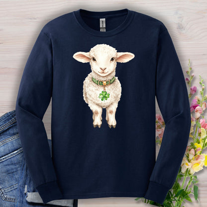 St. Patrick's Day Baby Lamb Long Sleeve Tee