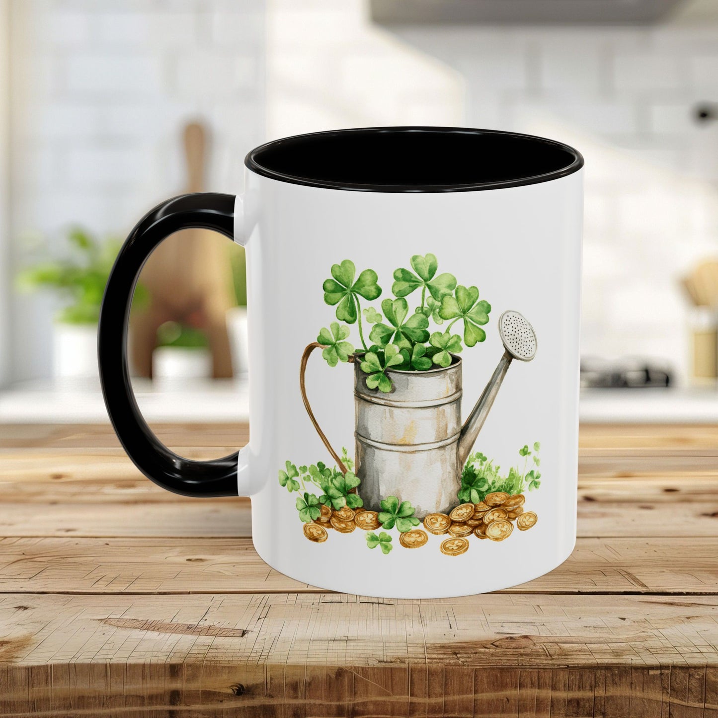 St. Patrick's Day Clover Watering Can Mug (11/15oz)