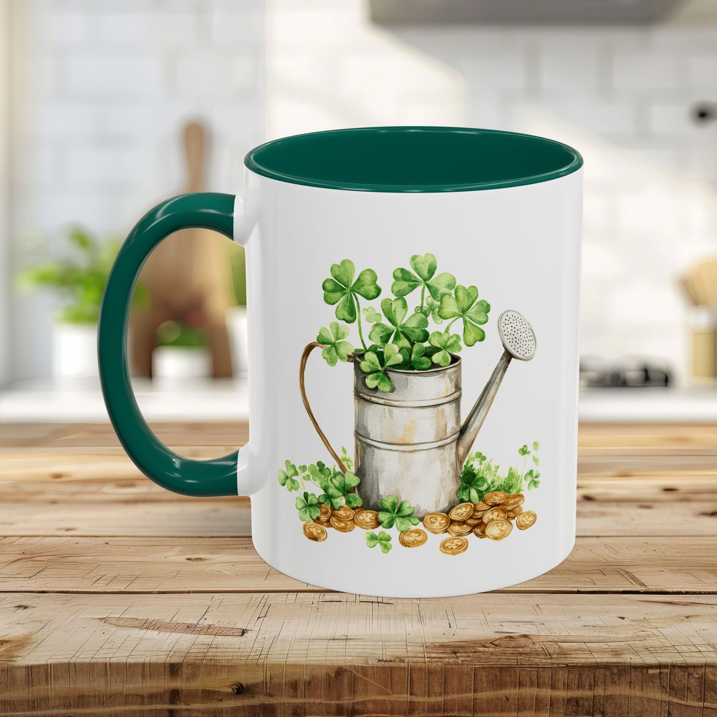 St. Patrick's Day Clover Watering Can Mug (11/15oz)