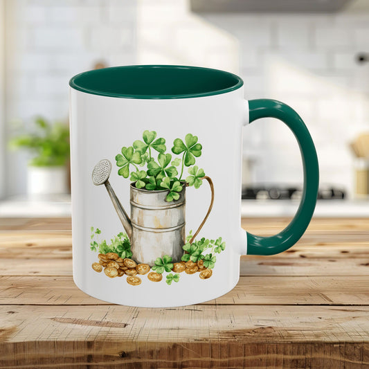St. Patrick's Day Clover Watering Can Mug (11/15oz)