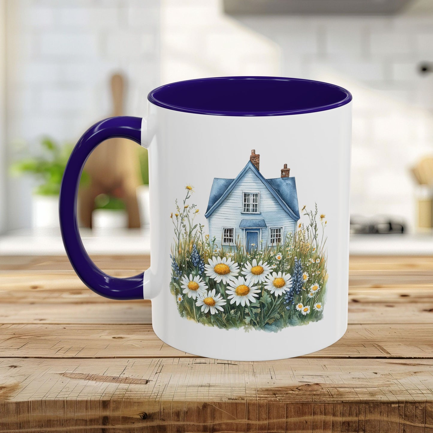 Summer Cottage & Wildflower Field Mug (11/15oz)