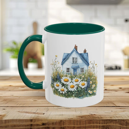 Summer Cottage & Wildflower Field Mug (11/15oz)