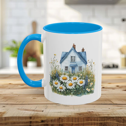 Summer Cottage & Wildflower Field Mug (11/15oz)