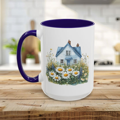 Summer Cottage & Wildflower Field Mug (11/15oz)