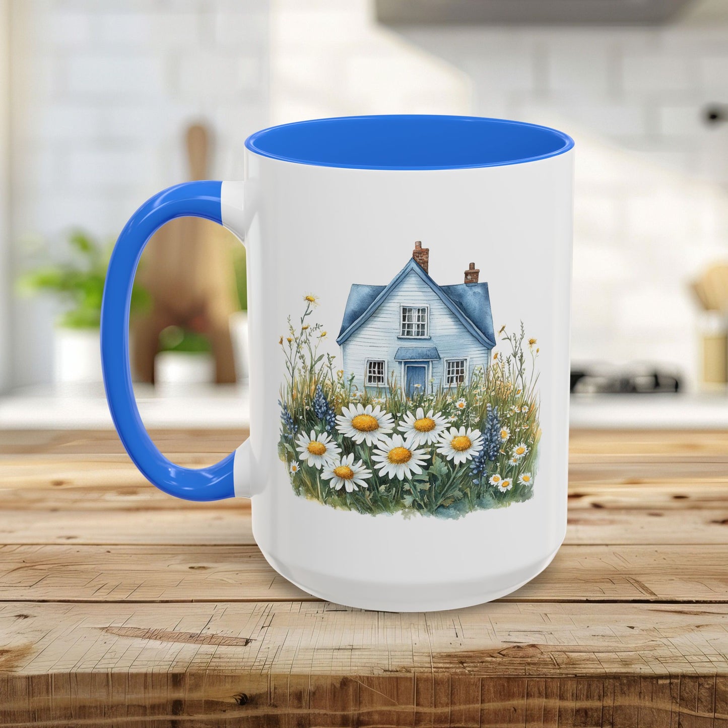 Summer Cottage & Wildflower Field Mug (11/15oz)