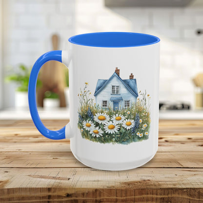 Summer Cottage & Wildflower Field Mug (11/15oz)