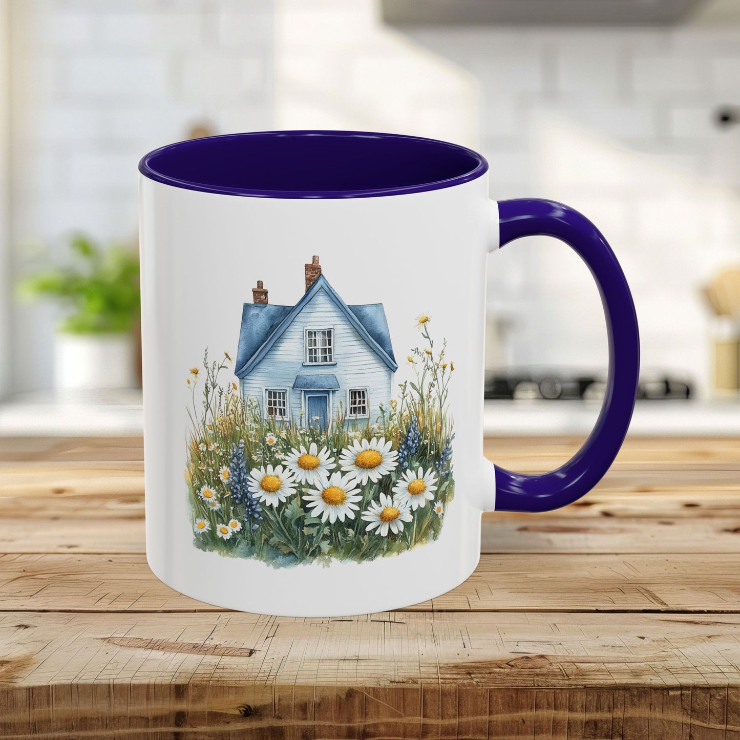 Summer Cottage & Wildflower Field Mug (11/15oz)