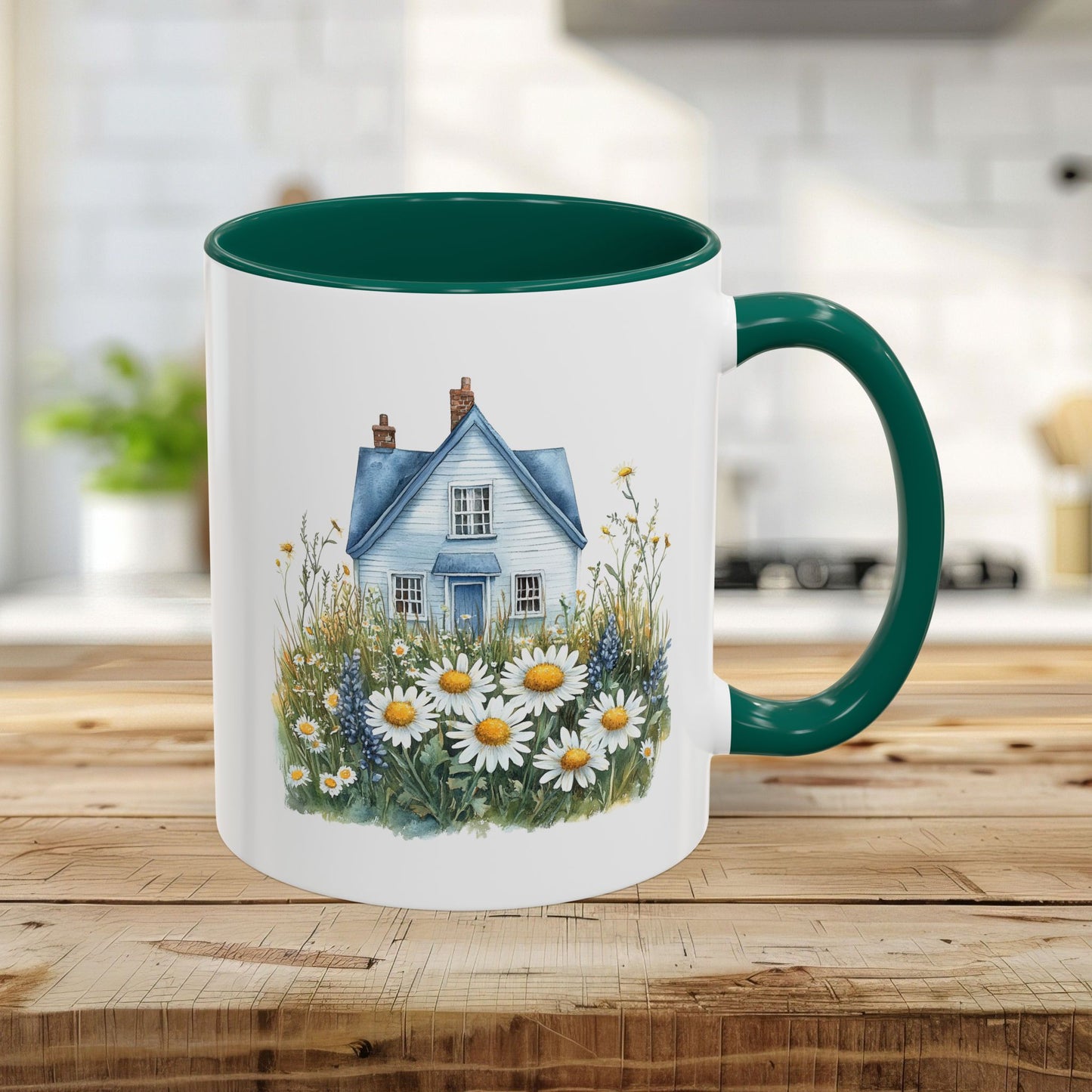 Summer Cottage & Wildflower Field Mug (11/15oz)