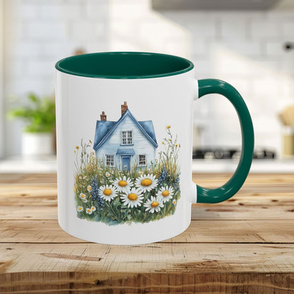Summer Cottage & Wildflower Field Mug (11/15oz)