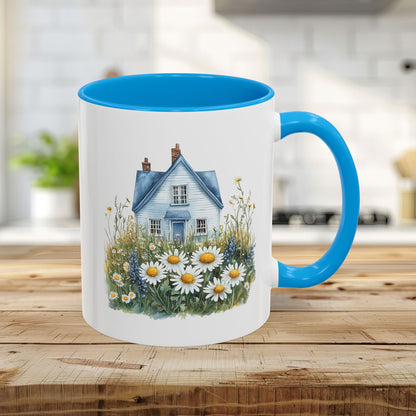 Summer Cottage & Wildflower Field Mug (11/15oz)