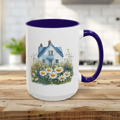 Summer Cottage & Wildflower Field Mug (11/15oz)