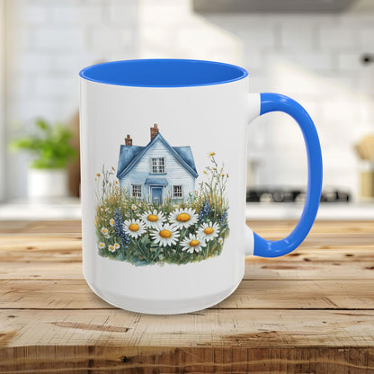 Summer Cottage & Wildflower Field Mug (11/15oz)