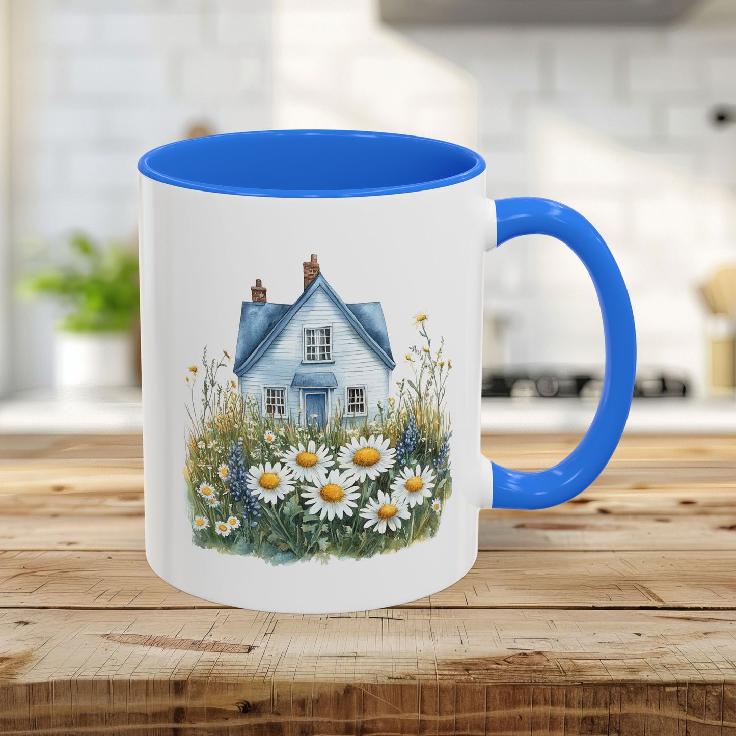 Summer Cottage & Wildflower Field Mug (11/15oz)