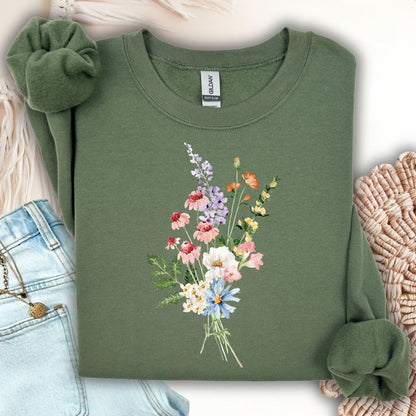 Summer Wildflowers Sweatshirt