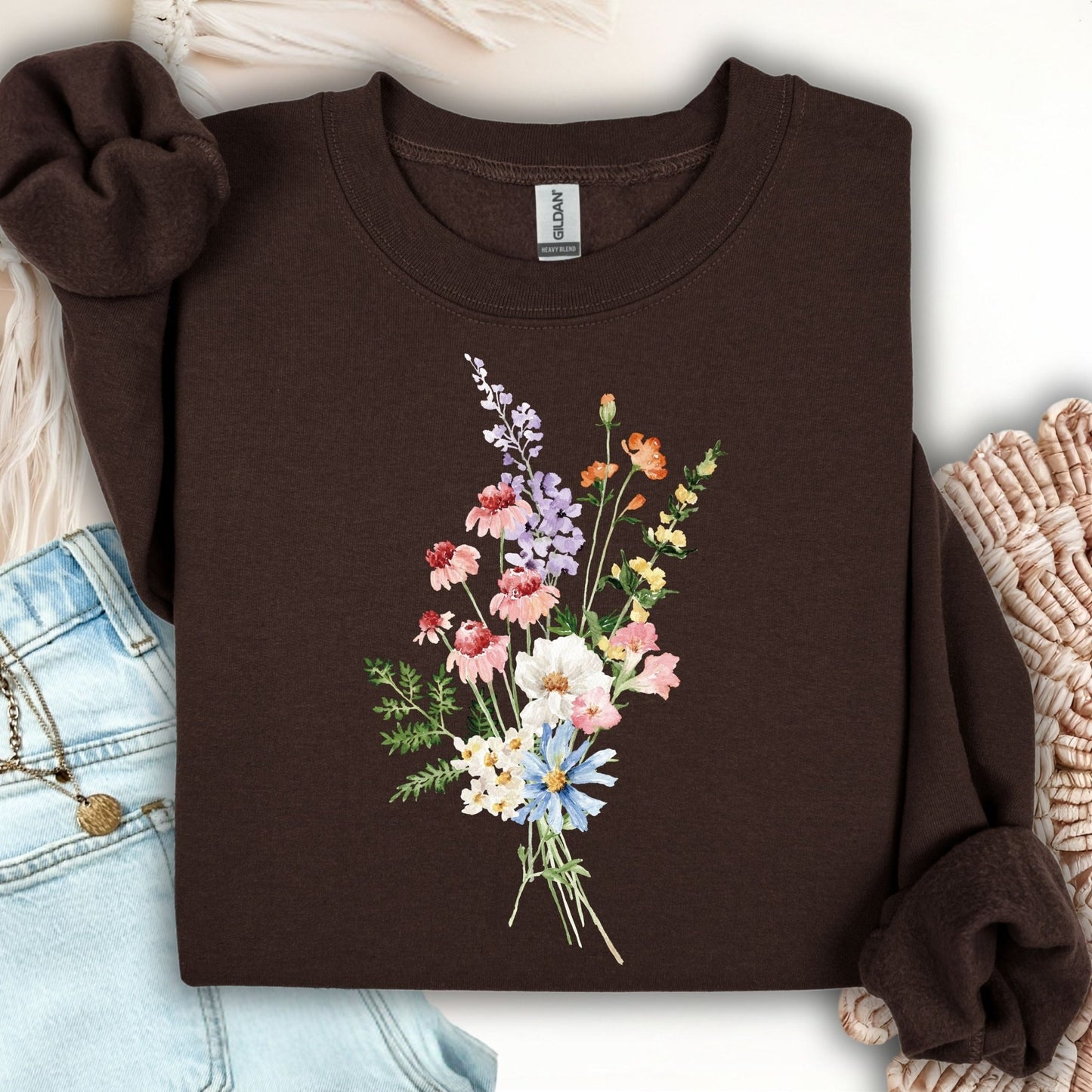 Summer Wildflowers Sweatshirt