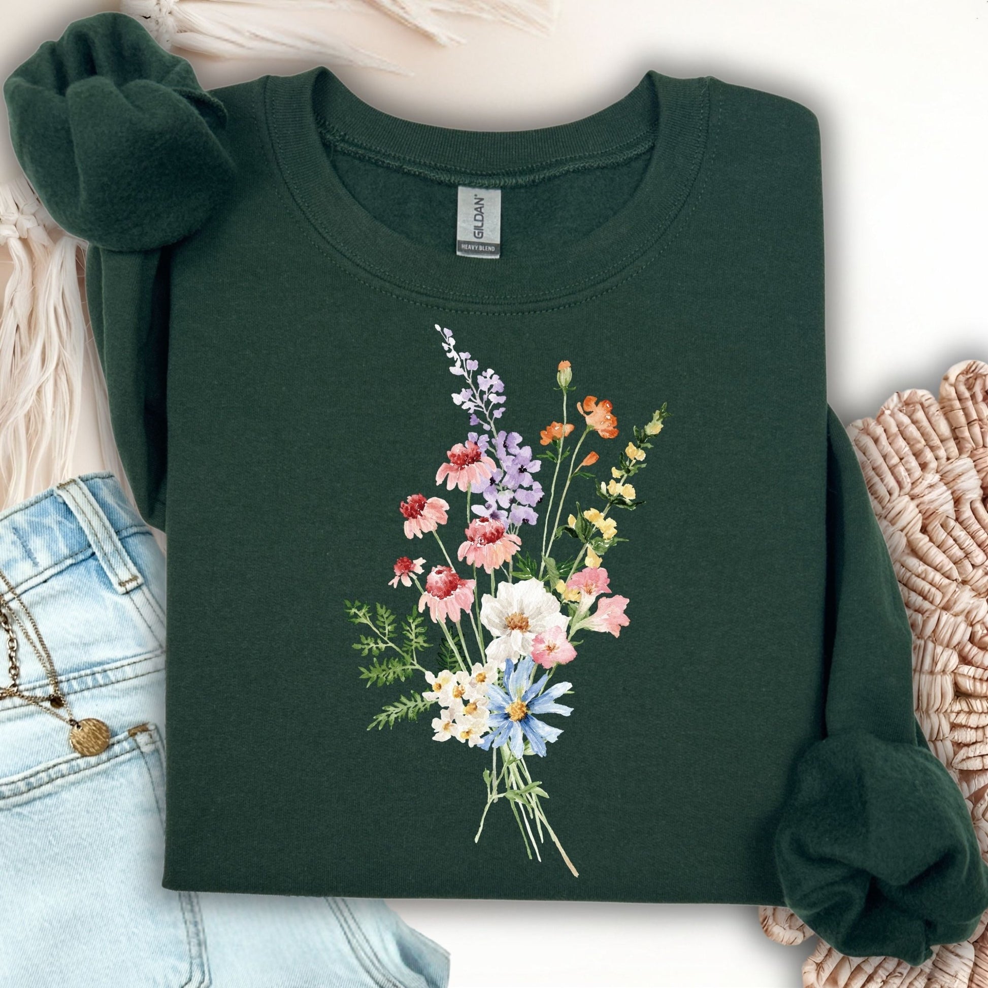 Summer Wildflowers Sweatshirt