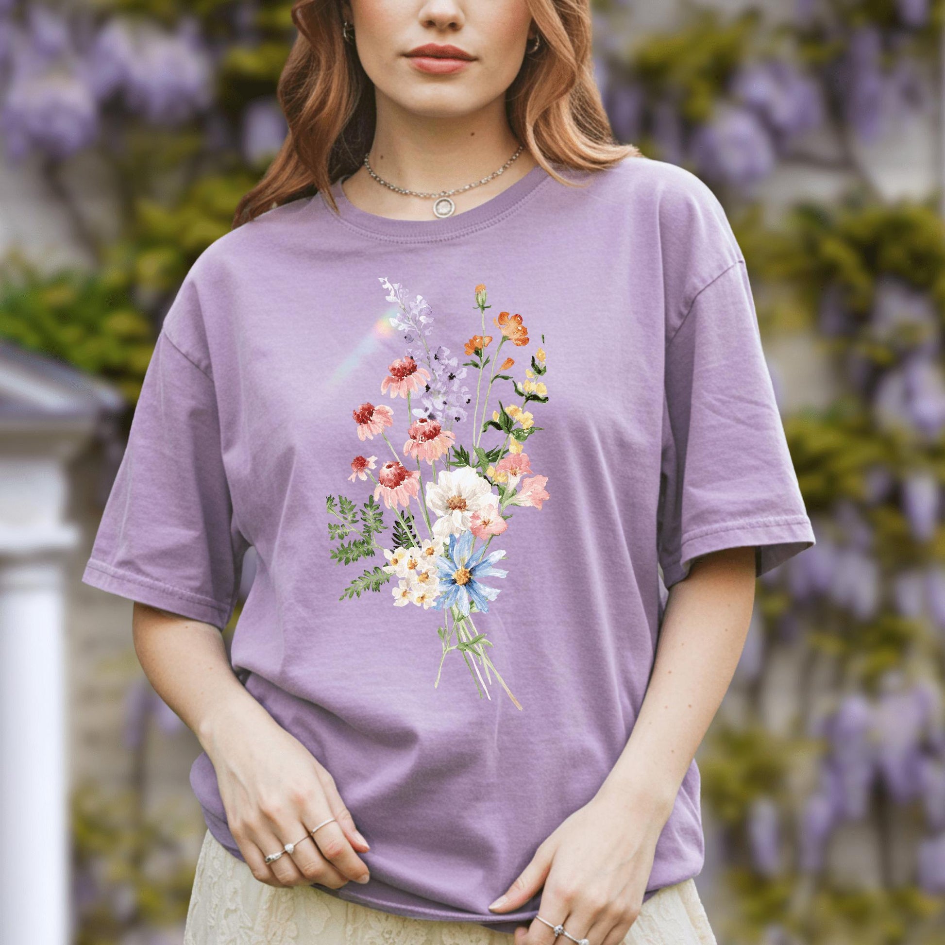 Wild Petal Threads T-Shirt Summer Wildflowers T-Shirt