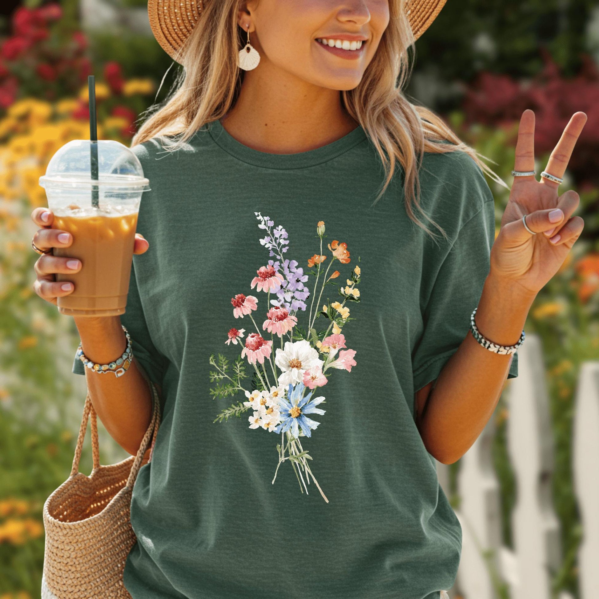 Wild Petal Threads T-Shirt Summer Wildflowers T-Shirt