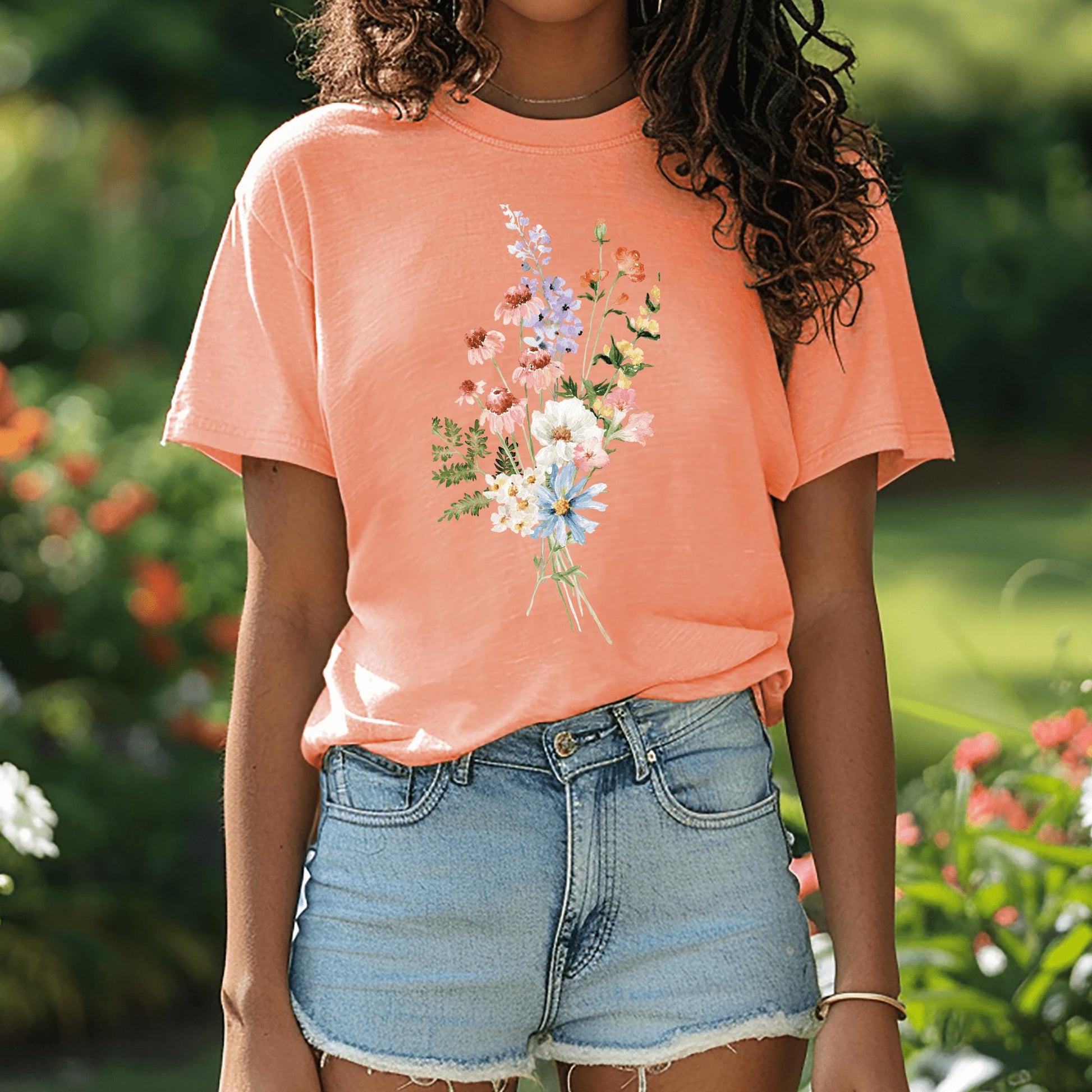 Wild Petal Threads T-Shirt Summer Wildflowers T-Shirt