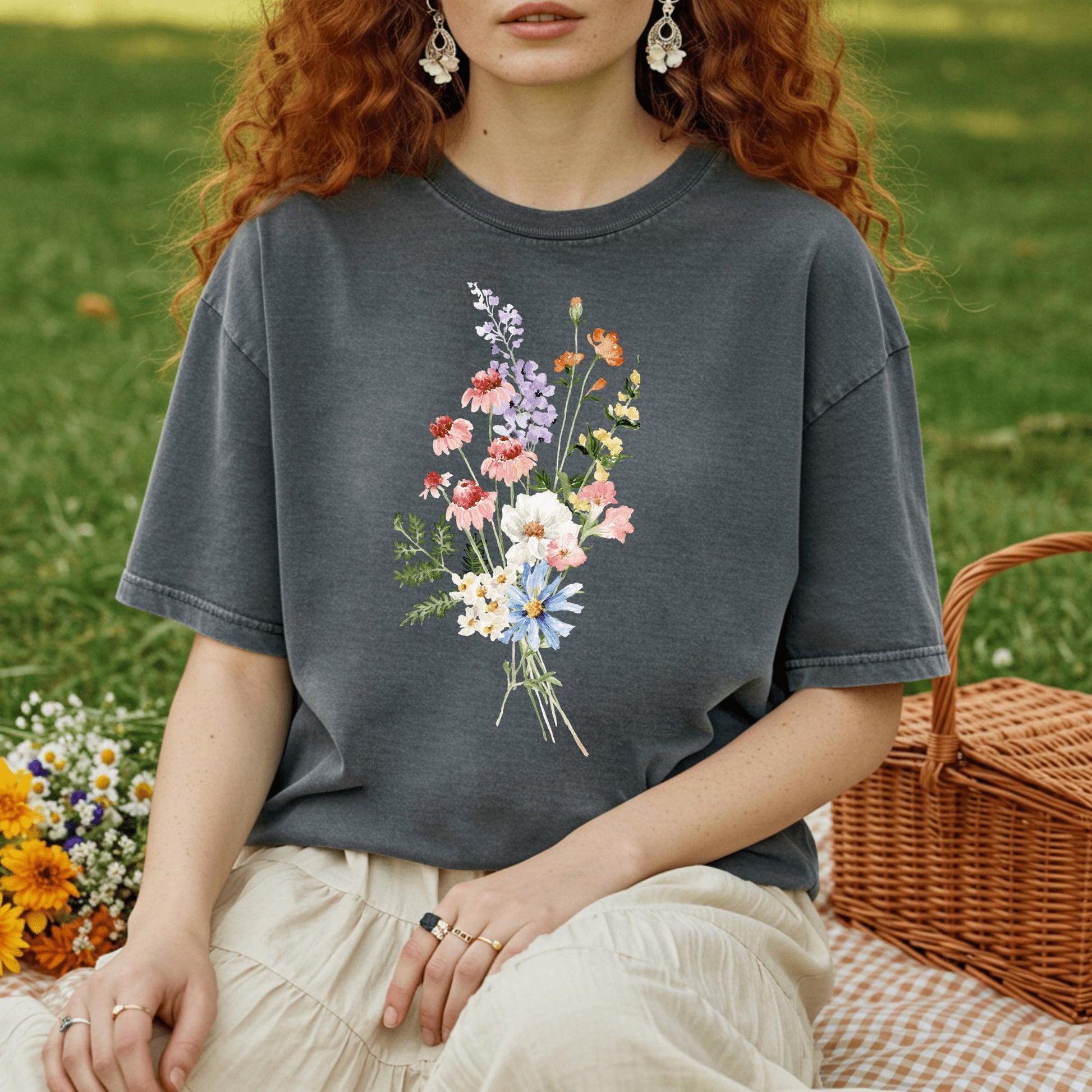 Wild Petal Threads T-Shirt Summer Wildflowers T-Shirt