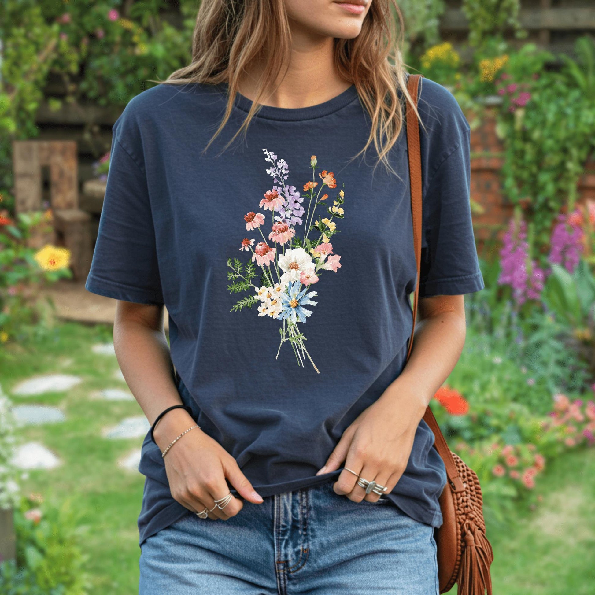 Wild Petal Threads T-Shirt Summer Wildflowers T-Shirt