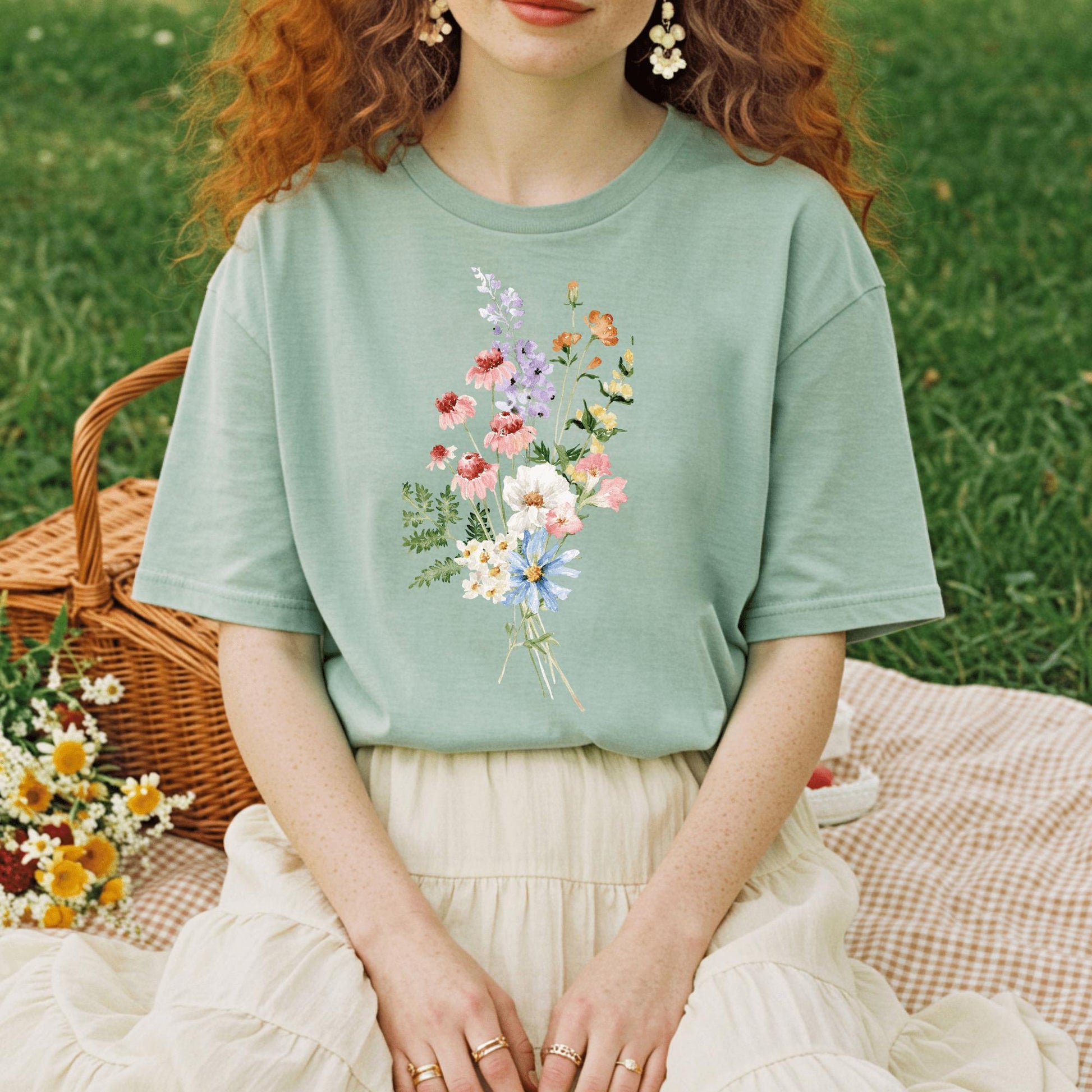 Wild Petal Threads T-Shirt Summer Wildflowers T-Shirt