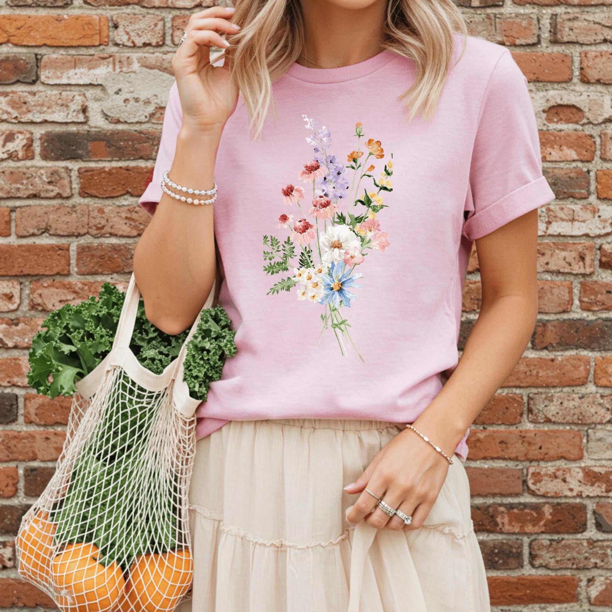 Wild Petal Threads T-Shirt Summer Wildflowers T-Shirt