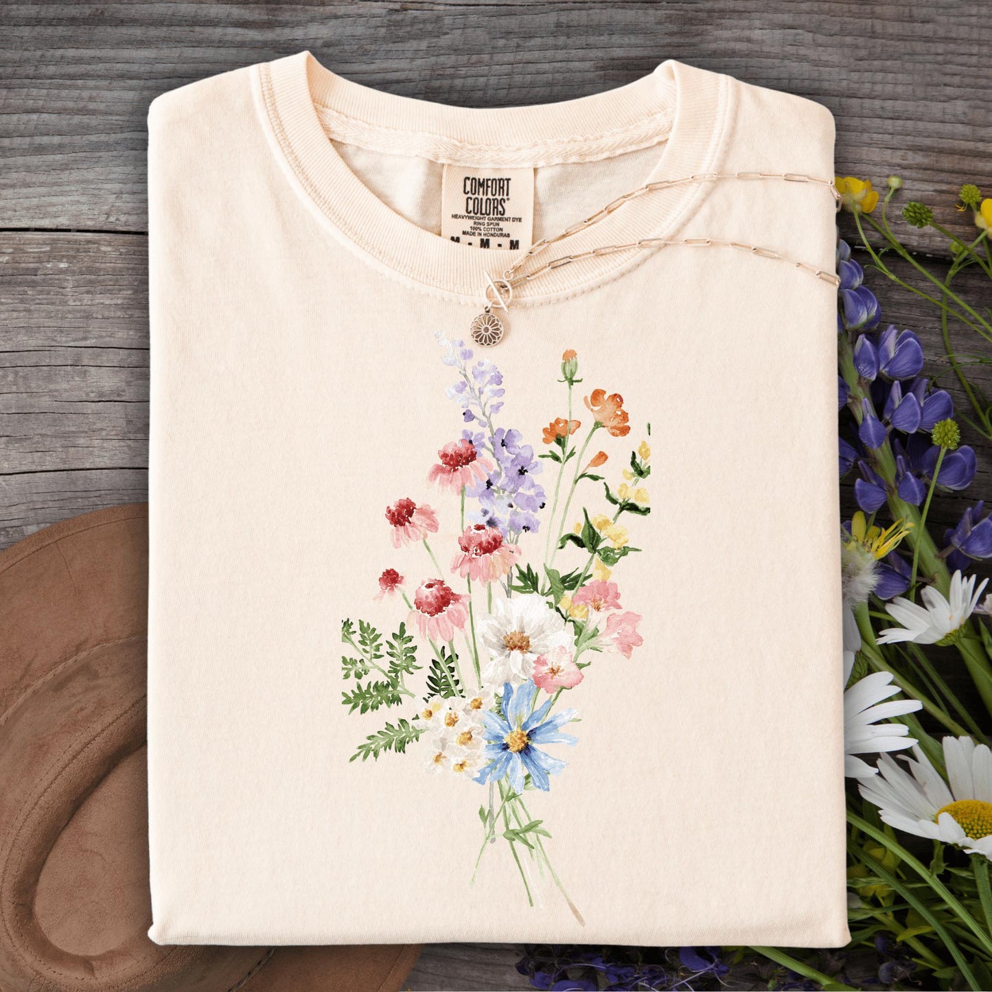 Wild Petal Threads T-Shirt S / ivory Summer Wildflowers T-Shirt
