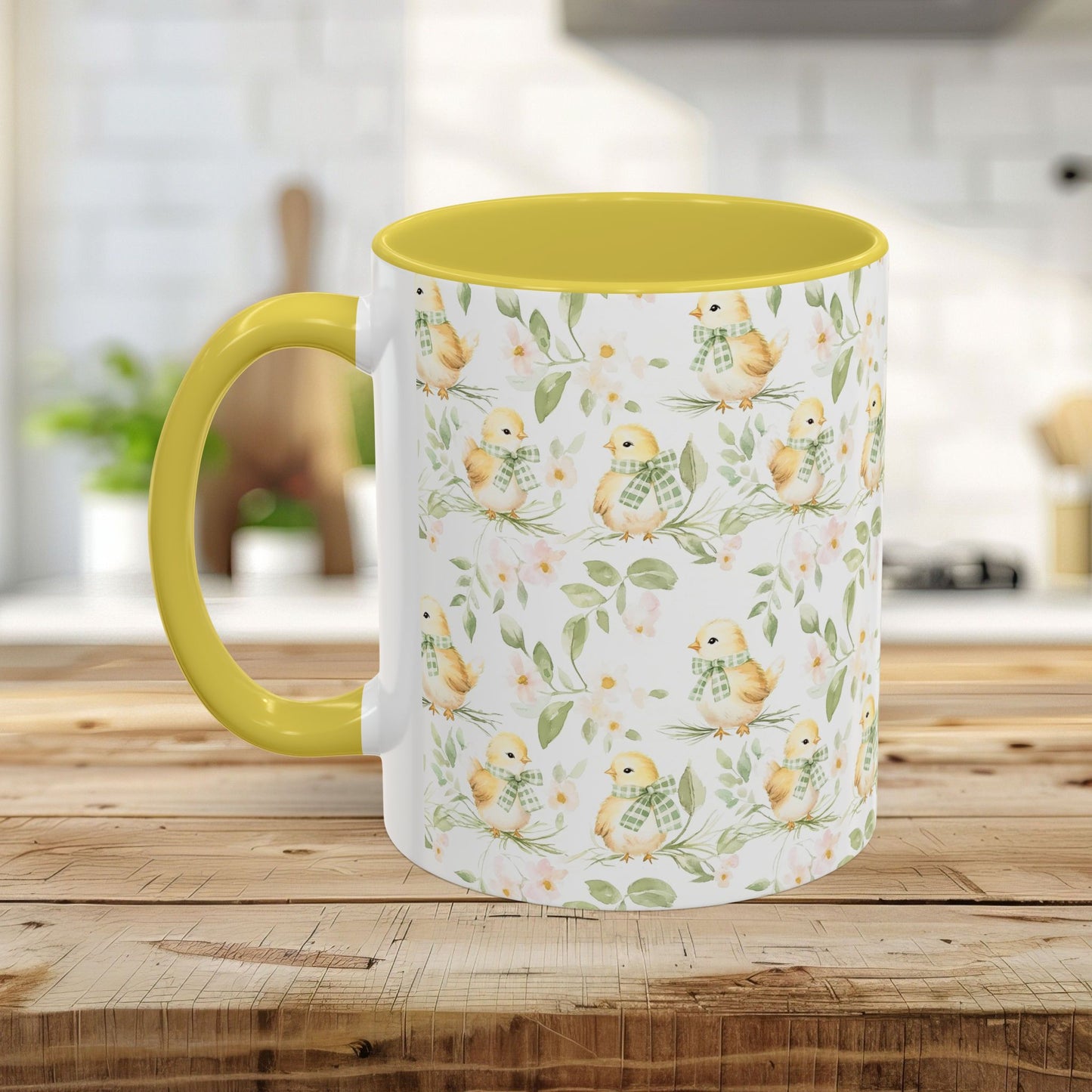 Sweet Spring Chick Floral Mug (11/15oz)