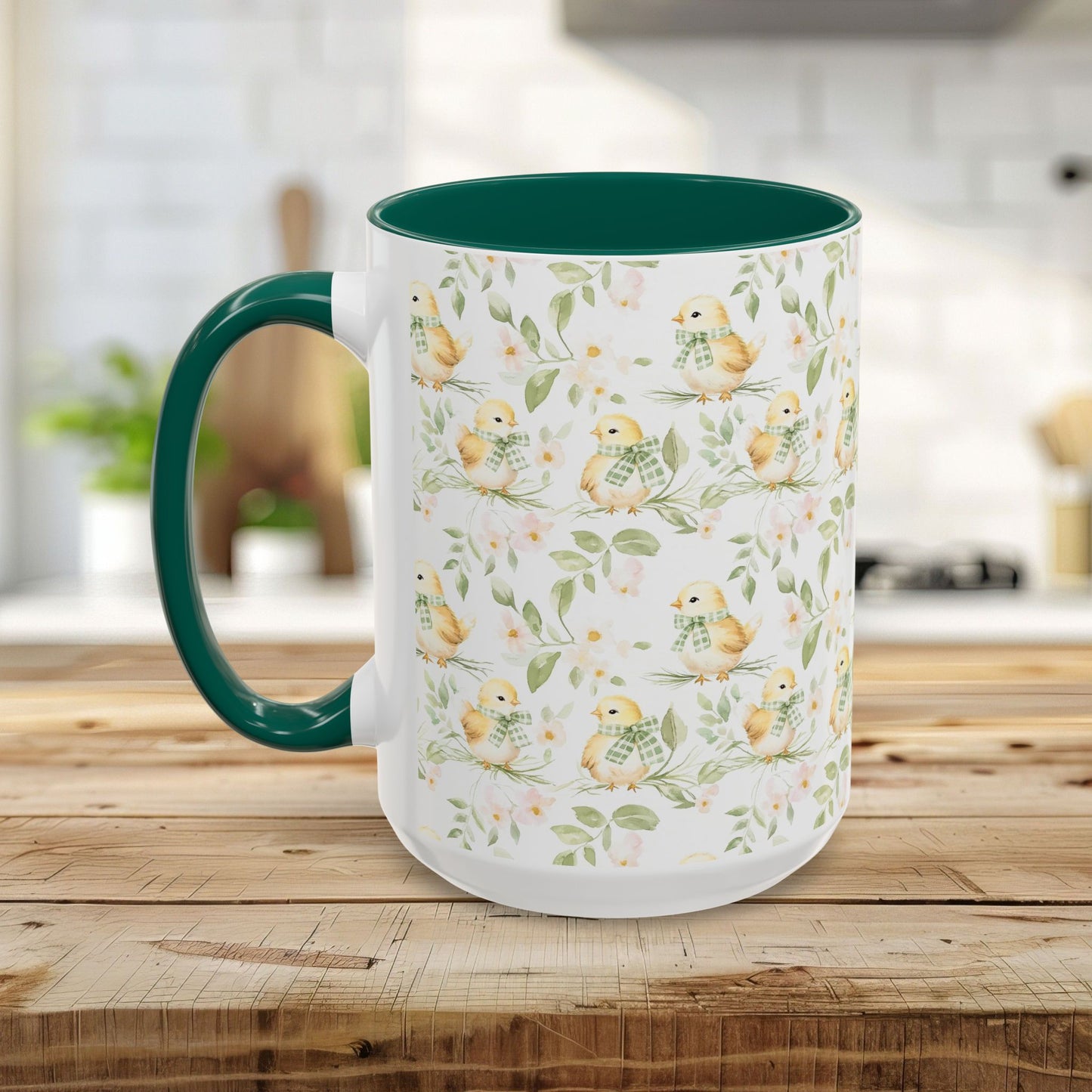Sweet Spring Chick Floral Mug (11/15oz)