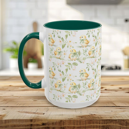 Sweet Spring Chick Floral Mug (11/15oz)