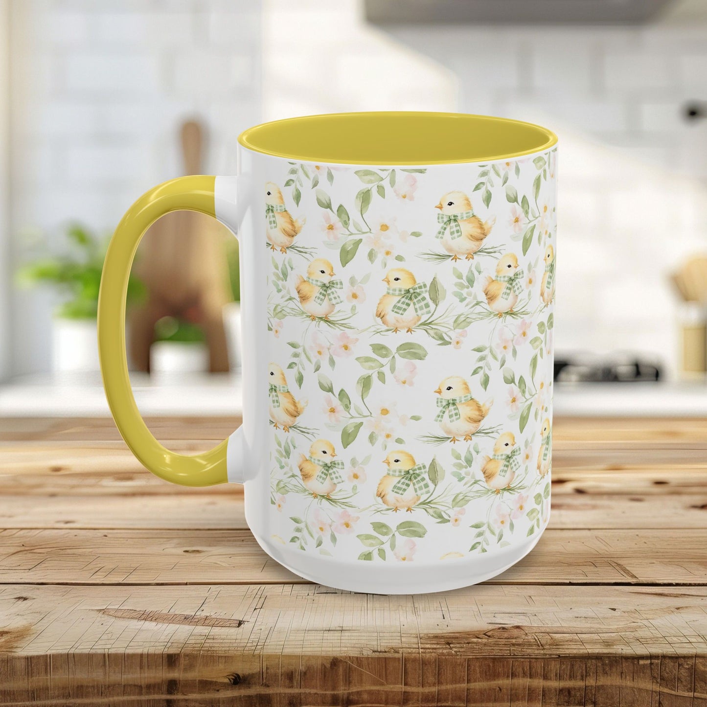 Sweet Spring Chick Floral Mug (11/15oz)