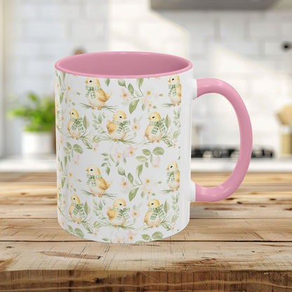 Sweet Spring Chick Floral Mug (11/15oz)