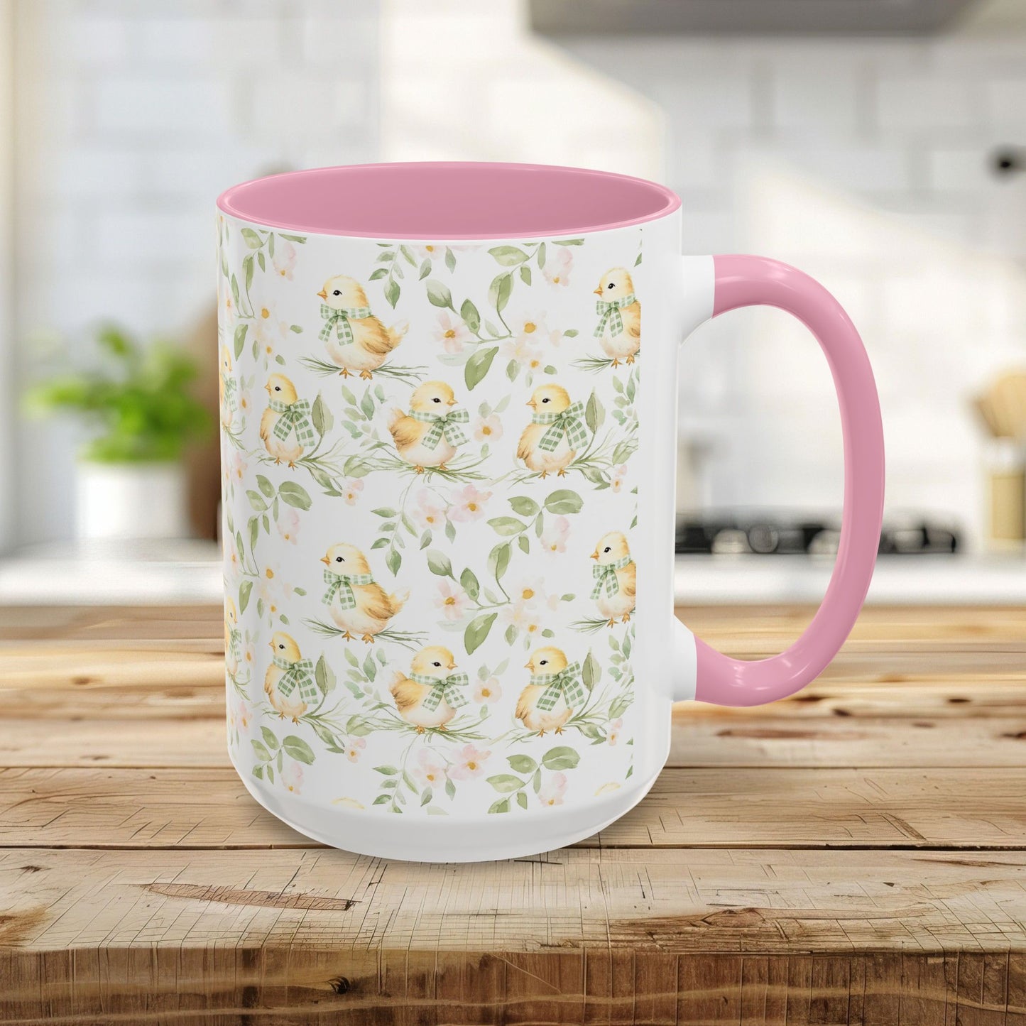 Sweet Spring Chick Floral Mug (11/15oz)