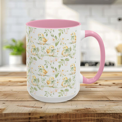 Sweet Spring Chick Floral Mug (11/15oz)