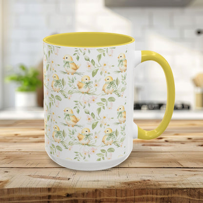 Sweet Spring Chick Floral Mug (11/15oz)