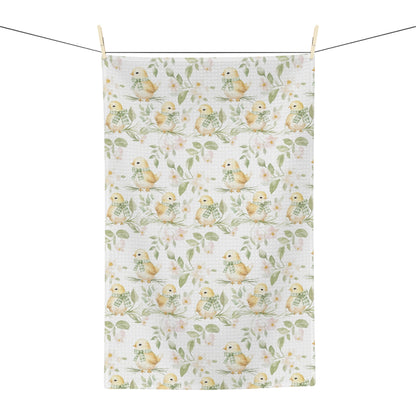 Sweet Spring Chick MicrofiberTea Towel