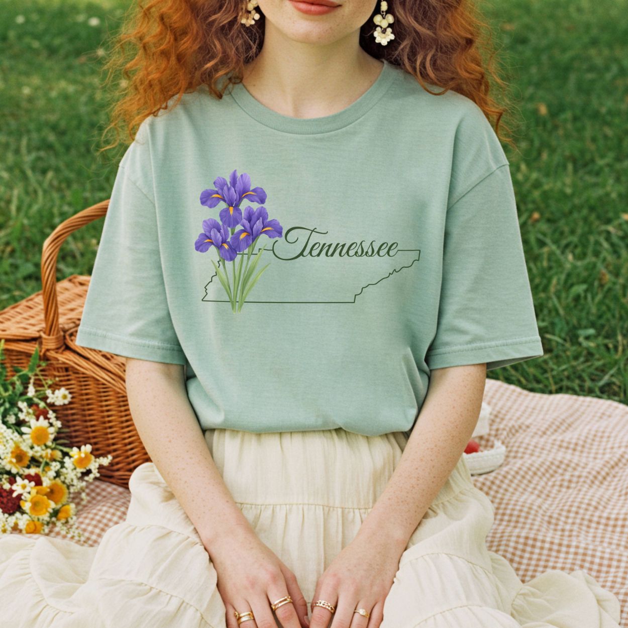Tennessee State Flower T-Shirt — Iris