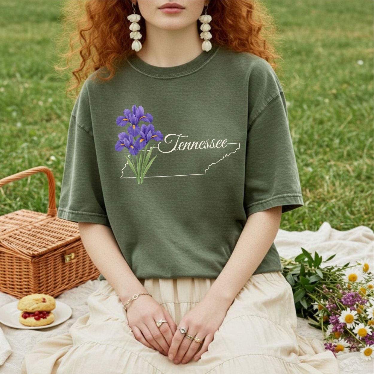 Tennessee State Flower T-Shirt — Iris