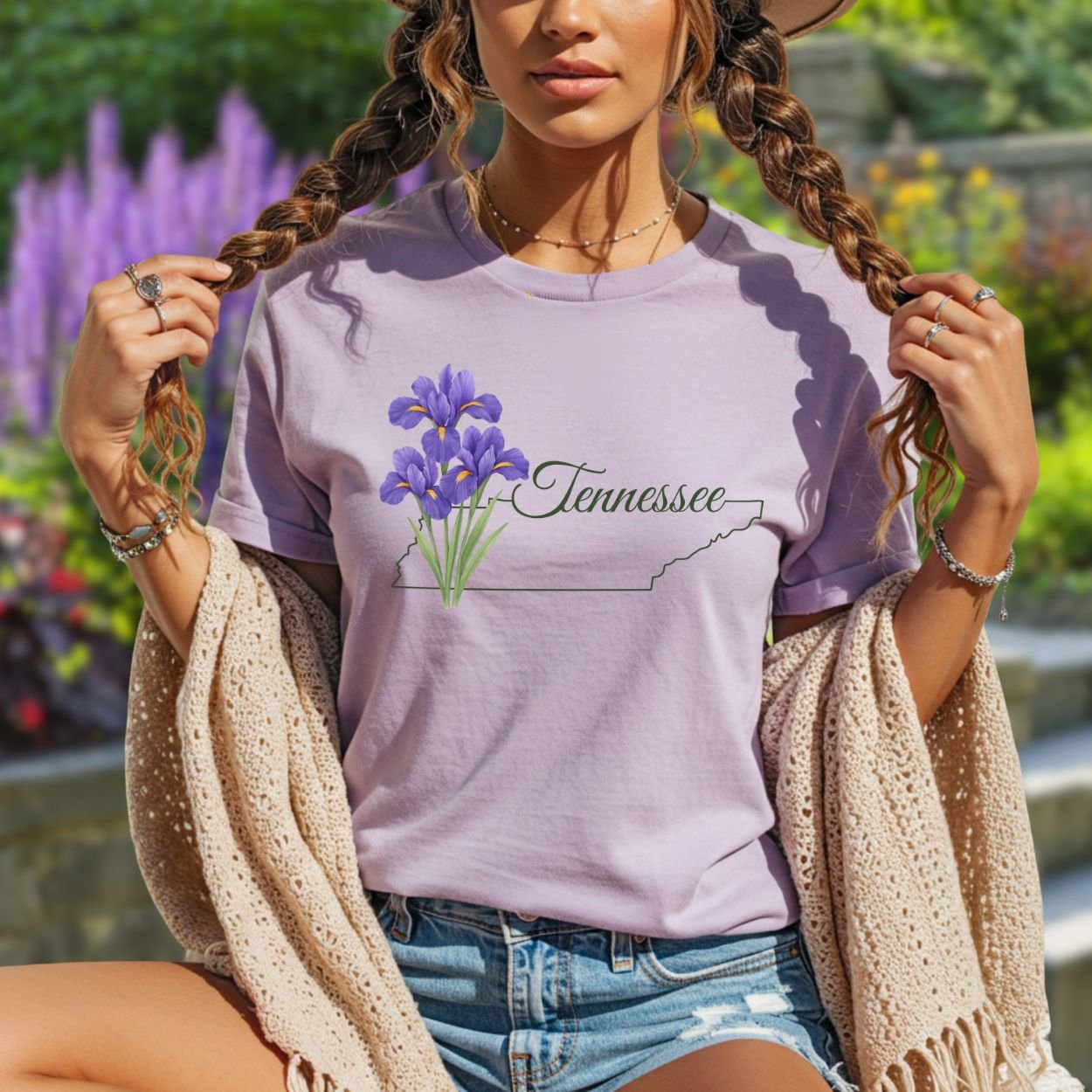 Tennessee State Flower T-Shirt — Iris
