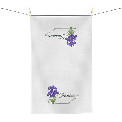 Tennessee State Flower Tea Towel — Iris