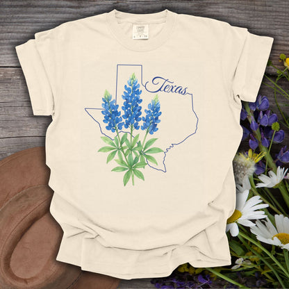 Texas State Flower T-Shirt - Bluebonnet