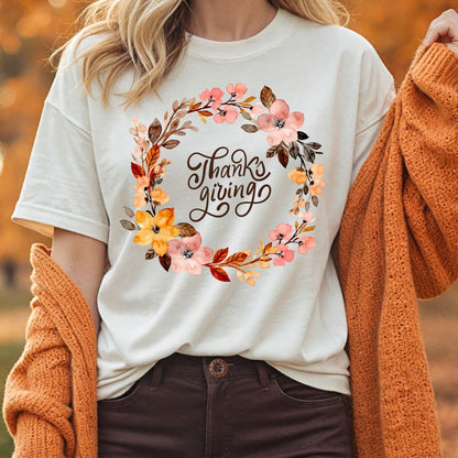 Thankgsiving Wreath T-Shirt
