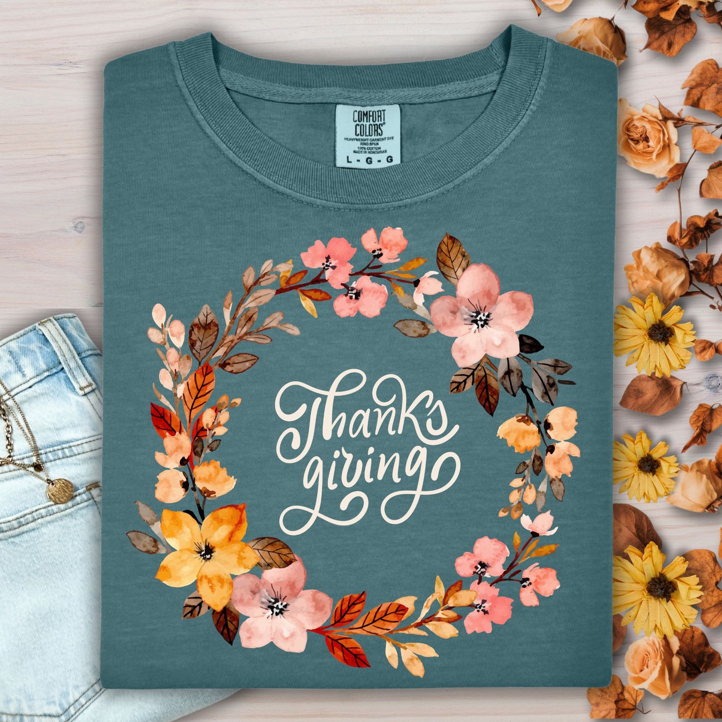 Thankgsiving Wreath T-Shirt
