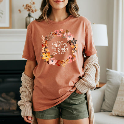 Thankgsiving Wreath T-Shirt