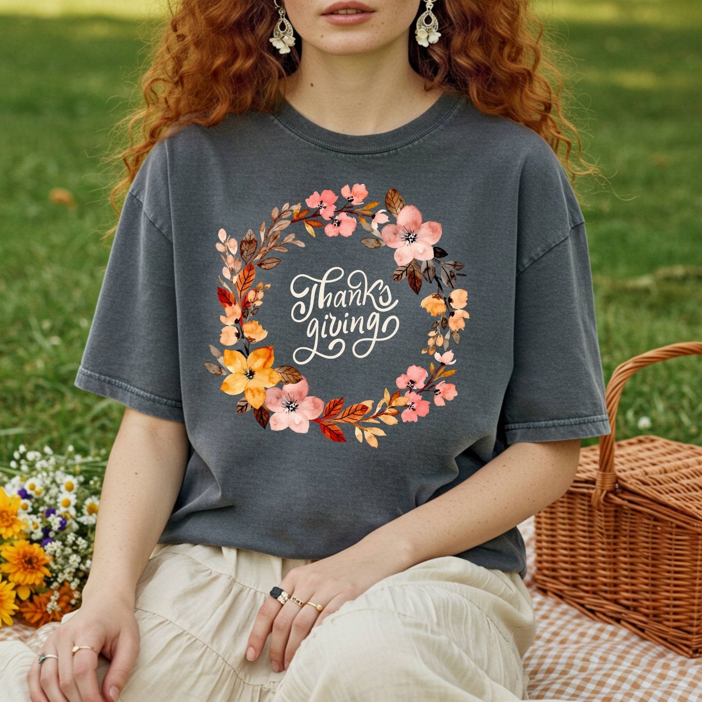 Thankgsiving Wreath T-Shirt