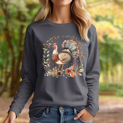 Thanksgiving Turkey Long Sleeve Tee